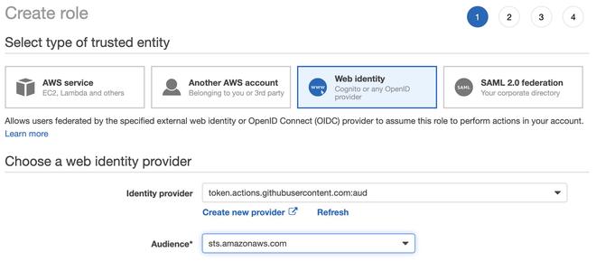 Create an AWS IAM role