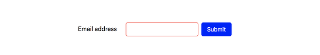 A form with a red outlined input field